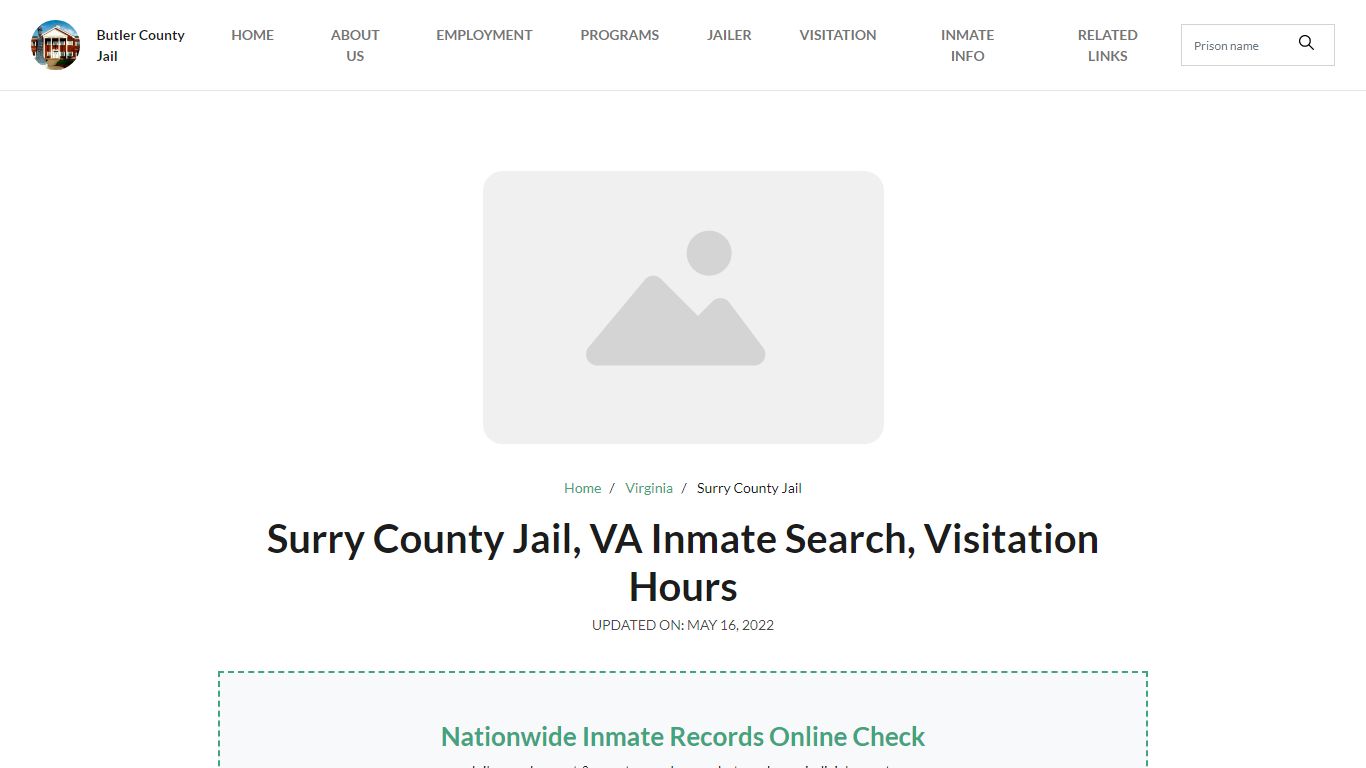Surry County Jail, VA Inmate Search, Visitation Hours